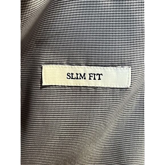 Jos A Bank 1905 41R Slim Charcoal Gray Twill Blazer Sport Suit Jacket - Picture 16 of 16